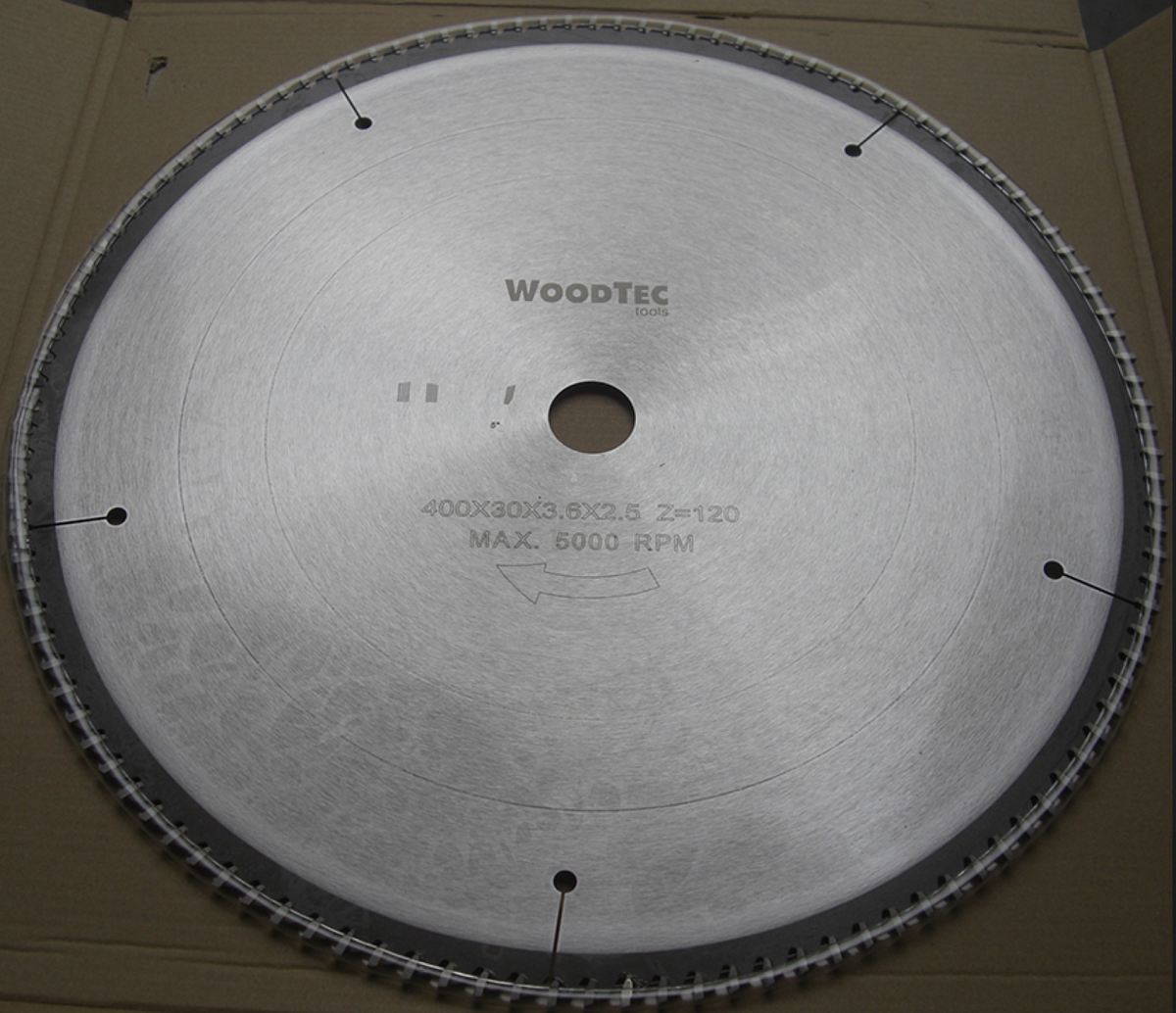 Пила дисковая 400х30х3,6/2,5 Z120 WZ WoodTec