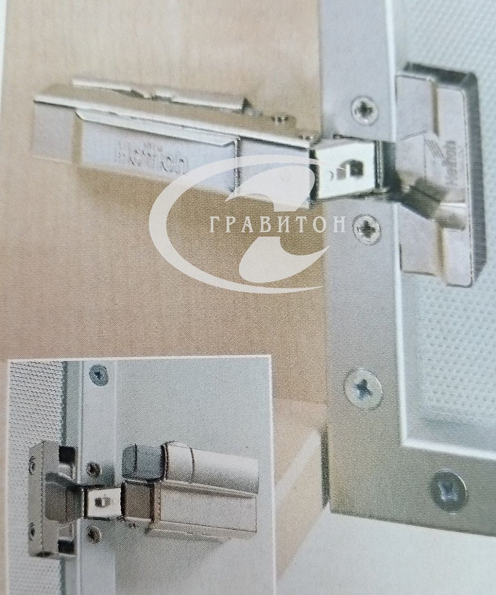 Петля intermat 9936-Alu-T2 для Silent System накладная