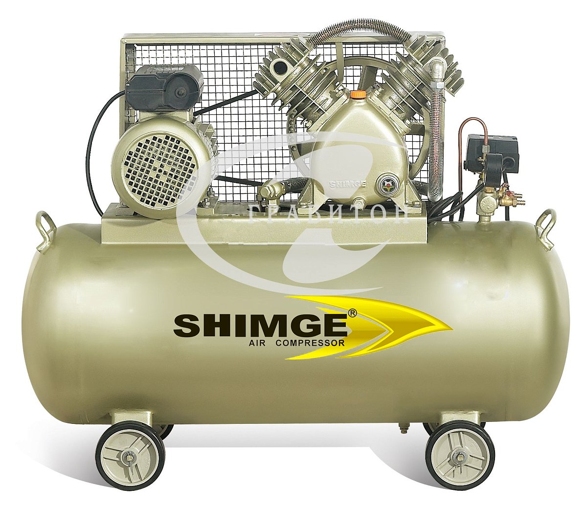Компрессор SHIMGE SGJ2070  (220В, 2.2 кВт.; пр-ть 250 л/м.; 8 атм.; рес. 90 л)
