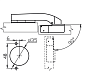 Петля 90° RDK-64D Slide-on  с доводчиком, уп 100шт