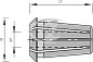 168742 Цанга D=12x52 mm 462E