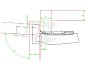 Петля sensys 8631i, угол 95°, чашка TH52 D35,накладная навеска (B12,5)