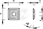 162581 Нож твердосплавный поворотный 17x17x2мм HL Board 05 Leuco
