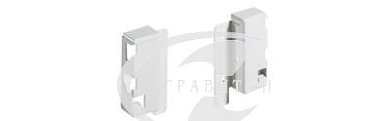 Соединитель деревянной задней стенки ящика InnoTech высотой 70 мм, правый, белый