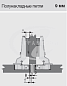 Петля STAR, изгиб 9 mm SAMET