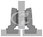 Петля Sensys 8645i TH 52 угол открывания 110° для смежных дверей