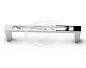 Ручка-скоба, межосевое расстояние 128 мм, цинк, покрытие глянцевый хром