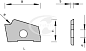182331 Нож твердосплавный профильный 22,32x14x2мм R=2мм L HL Board 06 Leuco