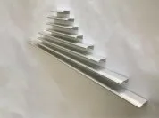 Ручка торцевая закругленная 2*480/1000, ширина 40 мм (160), алюминий