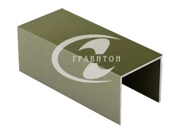 Направляющий профиль одинарный верхний Шампань L= 5.4м